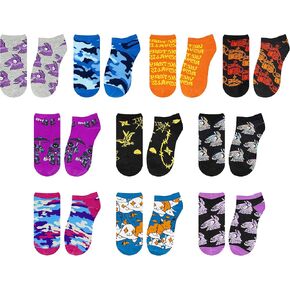 FORTNITE Boys Socks, 6 Pack Kids Ankle Socks for Boys, Boys No Show Socks, Ankle Socks for Boys Patterns