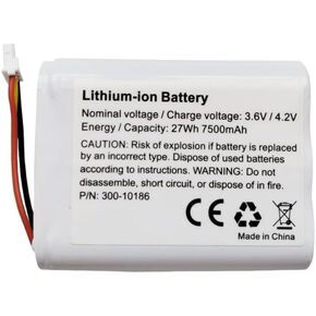 Dentsing Replacement Battery 300-10186 for Home Security Panel ADT5AIO-1 ADT5AIO-2 ADT5AIO-3 Honeywell ADT2X16AIO-1 ADT2X16AIO-2 Compatible with ADT Command Smart Security Panel | 3.6V 27Wh