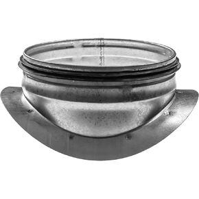 Round Saddle Take Off for 10'' Inch Duct - 4'' Outlet Branch Extension - 90 Degree Splitter - Vent Duct Transition - Round Take-Off with Rubber Gasket for Better Fit - HVAC Takeoff Ducting