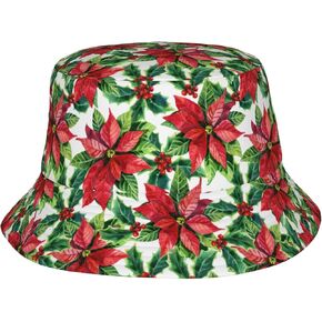 Christmas Bucket Hats for Women Men, Merry Christmas Fisherman Hat Travel Beach Hat Holiday Decoration