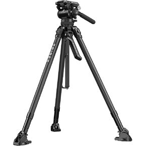 SmallRig Hydraulic Carbon Fiber Tripod Kit, Fast Extend Camera Video Tripod with 4-Step Counterbalance Fluid Head, Step-Less Damping on Pan/Tilt, Load 13.2lbs (Standard Edition) 4259