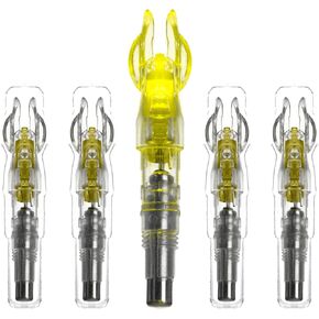 Letszhu 5 PCS Archery Nocks Lighted Nocks .244 inch/6.20mm Inner Diameter for Target Shooting Hunting