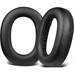 SOULWIT Professional Replacement Ear Pads Cushions for Jabra Elite 85h Wireless Over-Ear Headphones, Earpads with Soft Protein Leather, Noise Isolation Foam - Elite 85h PL Black
