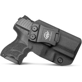 HK P30SK Holster, Kydex IWB Holster for Heckler & Koch (H&K) P30SK 9mm Pistol - Inside Waistband Concealed - H&K P30SK Gun Accessories - Adj. Cant Retention - Cover Mag-Button - No Wear - No Jitter