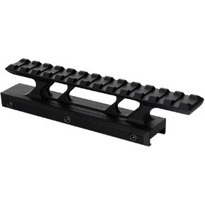 Picatinny Rail Riser Mount 1" inch High Profile Scope Mount Base Riser Weaver Picatinny Rail Forward Extending for Scopes and Optics
