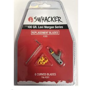 Swhacker Levi Morgan Series Replacement Blades 2 in. Blade 100 gr. 6 pk.,Silver