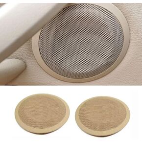 2PCS 4.7'' Door Speaker Grill Covers, Front/Rear Door Audio Speaker Grills Cover Trim Loudspeaker Replacement for BMW 3 Series E90 E91 318 320 325 2005-2012, X1 E84 2010-2014 (Black)