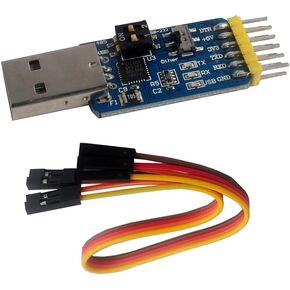CP2102 USB to TTL Serial Converter Module 6 in 1 USB to TTL 232 485,TTL to 232 485,232 to 485 Adapter + 4Pin Female to Female Dupont Jumper Wire