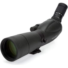 Celestron – TrailSeeker 65mm Angled Spotting Scope – Fully Multi-Coated XLT Optics – 16-48x Zoom Eyepiece – Waterproof & Fogproof – Rubber Armored