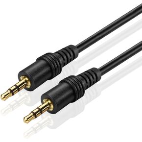 TNP Gold Plated 3.5mm Audio Cable (10 Feet) - Male to Male AUX Auxiliary Stereo Headset Jack Adapter Wire Cord Plug Connector for iPhone iPod iPad, Android Smartphone Tablet, Home Car System