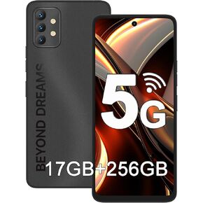 UMIDIGI Unlocked 5G Cell Phone,A13 PRO MAX 5G Smartphone 17GB+256GB Android 12 with 6.8" Full Screen,64+5+5MP AI Triple Camera MediaTek Dimensity 900,5150mAh Battery Smartphones,WiFi 6.0,Warranty