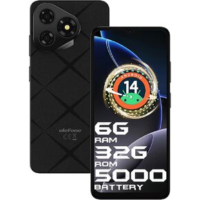 Ulefone Note 19 Phone Android 14 Cell Phones Unlocked 2024 6G+32GB Smartphone Unlocked 5000mAh 6.56" HD+ 8MP+5MP Camera Dual SIM Unlocked Cell Phone