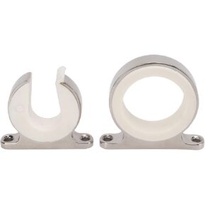 2pcs Fishing Rod Rack, 316 Stainless Steel Universal Horizontal Fishing Rod Rack Multiple Rod Holder for Marine Automobile Truck RV