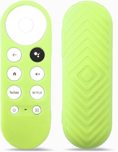 Remote Cover for Chromecast with Google TV HD 2022 / 4K 2020 Remote - Anti Slip Silicone Protective Case Skin Sleeve for Chromecast with Google TV Voice Remote Control - Black in Saudi Arabia