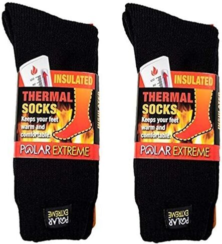Men's Thermal Socks - Insulated Warmth for Cold Weather Comfort, Pack of 2, All Colors and Styles in Saudi Arabia