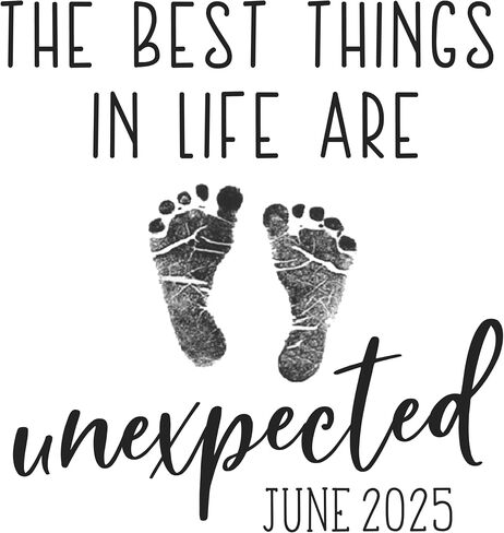 Witty and Bitty The Best Things in Life Are Unexpected Pregnancy Reveal Announcement Onesie/Bodysuit (May 2025) in Kuwait