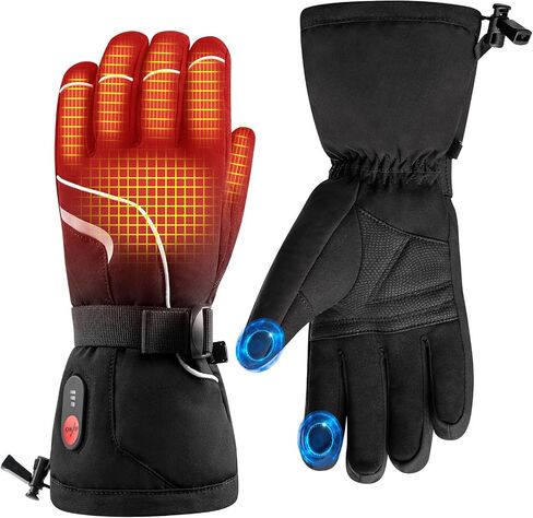 SAVIOR HEAT Heated Gloves for Men and Women Heated Warm Gloves Rechargeable Battery Gloves Heated Gloves Winter Skiing, Camping, Hiking, Arthritis can be Used (S81B, XS-1) in Saudi Arabia