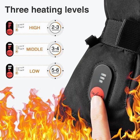 SAVIOR HEAT Heated Gloves for Men and Women Heated Warm Gloves Rechargeable Battery Gloves Heated Gloves Winter Skiing, Camping, Hiking, Arthritis can be Used (S81B, XS-1) in Saudi Arabia
