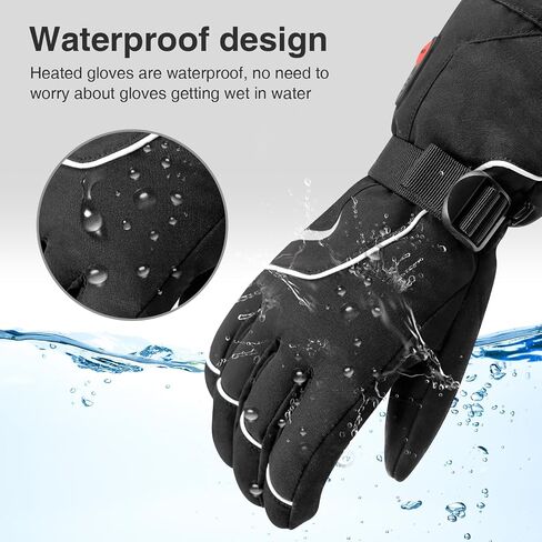 SAVIOR HEAT Heated Gloves for Men and Women Heated Warm Gloves Rechargeable Battery Gloves Heated Gloves Winter Skiing, Camping, Hiking, Arthritis can be Used (S81B, XS-1) in Saudi Arabia