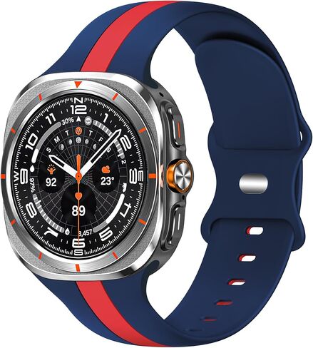متوافق مع Samsung Galaxy Watch Ultra Bands 47mm (2024)، حزام رياضي من السيليكون الناعم قابل للتنفس للرجال والنساء in Kuwait