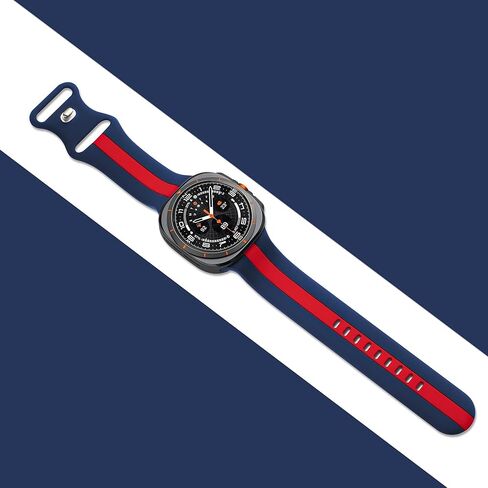 متوافق مع Samsung Galaxy Watch Ultra Bands 47mm (2024)، حزام رياضي من السيليكون الناعم قابل للتنفس للرجال والنساء in Kuwait