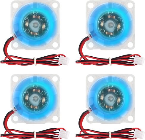 4 قطعة 2510 25 مللي متر 25x25x10 مللي متر مروحة الأزرق اللون Led DC 24V 2510 الهيدروليكية تحمل فرش التبريد 25x10 مللي متر 2PIN in Kuwait