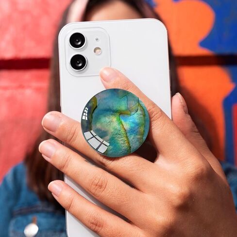 قبضة هاتف شفافة وشفافة مع مسند ممتد، حامل قابل للطي للهاتف الخلوي تصميم نمط غلاف ذهبي أخضر للهواتف الذكية in Kuwait