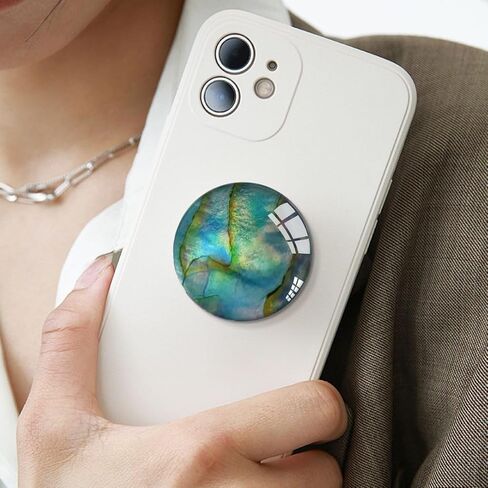 قبضة هاتف شفافة وشفافة مع مسند ممتد، حامل قابل للطي للهاتف الخلوي تصميم نمط غلاف ذهبي أخضر للهواتف الذكية in Kuwait