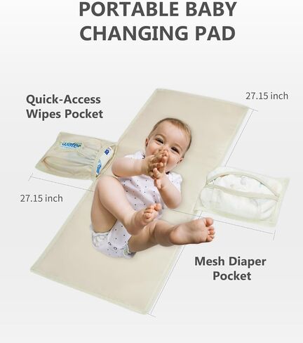 CEI-CEI Neoprene Diaper Bag Backpack with Changing Pad, Large Newborn Baby Maternity Bags Travel Tote with Insulated in Kuwait