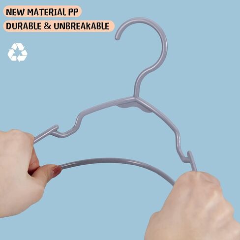 Baby Hangers for Closet - 11.4 Inch 100 Pack Plastic Kids Hangers - Children Hangers & Infant Hangers & Toddler Hangers for Clothes (White) in Saudi Arabia