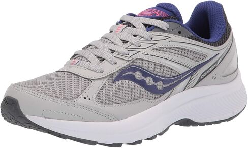 Saucony Women's Cohesion 14 Road Running Shoe, White/Navy/Mint, 6 Wide in Saudi Arabia