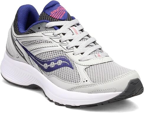 Saucony Women's Cohesion 14 Road Running Shoe, White/Navy/Mint, 6 Wide in Saudi Arabia
