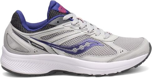 Saucony Women's Cohesion 14 Road Running Shoe, White/Navy/Mint, 6 Wide in Saudi Arabia