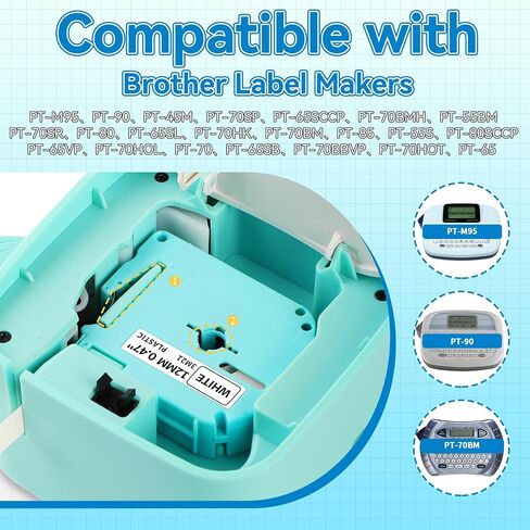 MZ Label Tapes for M950 M960, MK231 Replacement for Brother M Tape in Kuwait