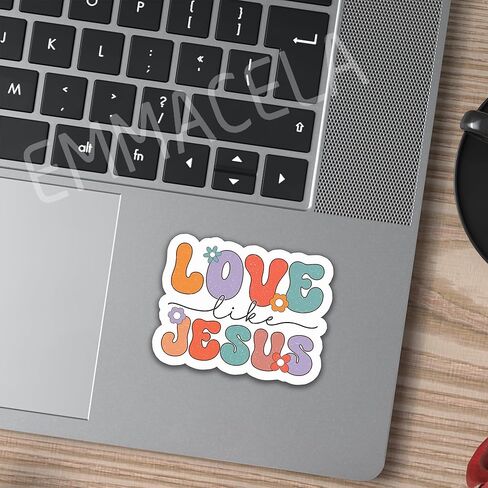 (3PCS) Love Like Jesus Sticker for Christian, Jesus Lovers, God Lovers, Prayers, Faith Stickers for Books Laptops Tumblers Water Bottles Cups Kindles, Waterproof Vinyl Stickers Decals 3'' x 2.3 " in Kuwait