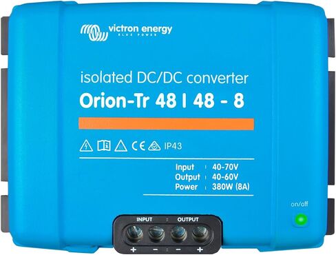 Victron Energy Orion-Tr DC to DC Converter - 48/48-Volt 8 amp 380-Watt - IP43 Protected - for Dual Battery Systems - Isolated in Kuwait
