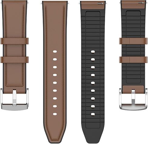 GTX13, GTX12 Smart Watches Band, Lamshaw 22mm Leather Silicone Breathable Replacement Smartwatch Strap Wristband Compatible for Fitpolo GTX12, ENOMIR GTX12, Tensky GTX12, uaue T60, QXQ T60, QCOQ T60 Smart Watches in Saudi Arabia