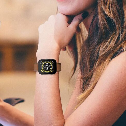 GTX13, GTX12 Smart Watches Band, Lamshaw 22mm Leather Silicone Breathable Replacement Smartwatch Strap Wristband Compatible for Fitpolo GTX12, ENOMIR GTX12, Tensky GTX12, uaue T60, QXQ T60, QCOQ T60 Smart Watches in Saudi Arabia