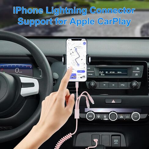 Coiled Multi Charging Cable - 5 in 1 USB C to Multiple Charger Cable Lightning/Type-C/Micro USB Cord, Lightning Port with Data & CarPlay for iPhone 15/14/ 13/12/ 11/ Pro/Pro Max, Android Phone in Saudi Arabia