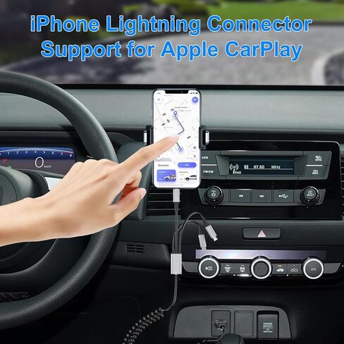 Coiled Multi Charging Cable - 5 in 1 USB C to Multiple Charger Cable Lightning/Type-C/Micro USB Cord, Lightning Port with Data & CarPlay for iPhone 15/14/ 13/12/ 11/ Pro/Pro Max, Android Phone in Kuwait