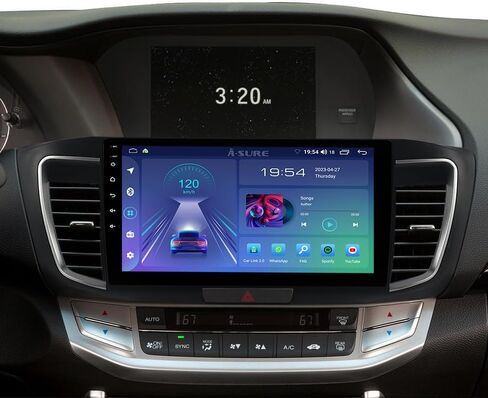 ASURE 10.1 بوصة ترقية راديو ستيريو للسيارة Honda Accord 2013-2017 الإصدار المنخفض، 4Core 2G+64G Android 12 وحدة ملاحة GPS للسيارة مع Carplay Android Auto، مشغل وسائط متعددة بشاشة لمس 1280 × 800 in Kuwait