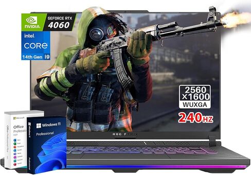 ASUS Zephyrus ROG 16" 165Hz Gaming Laptop, 13th Inter I7-13620H, RTX 4070 8GB GDDR6, 16:10 FHD Display, 16GB RAM, 1TB PCIe SSD, RGB Backlit Keyboard, Wifi6, Windows 11 Pro in Saudi Arabia