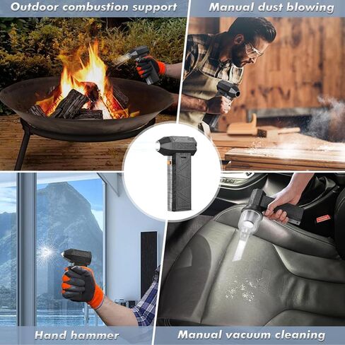 , Mini Jet Dry Blower, High Speed 200000RPM Stepless Adjustment, Type C Fast Charging Portable Duster Blower Super for Car, Cleaning, Camping, Pet Hair in Saudi Arabia