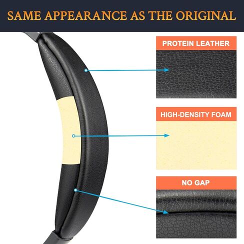 SOULWIT Replacement Headband Pad Kit for Bose QuietComfort 3 (QC3) Headphones (Do Not Fit OE1), Easy DIY Installation - Black in Saudi Arabia
