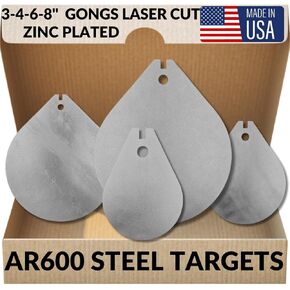 AR600 Steel Gong Shooting Targets -
