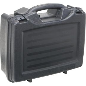 Plano Protector Series Four Pistol Case, Large, Black, Hunting Gun Case with Padlock Tabs and Foam Padding, Hard Plastic Pistol and Accessory Case