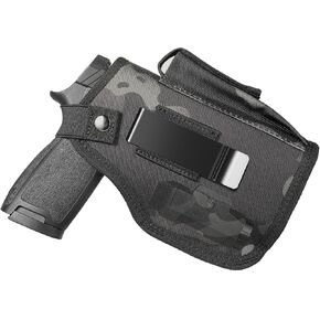 Concealed Carry Holster with Mag Pouch Fits Pistols with Light/Laser, Universal IWB/OWB Holsters for Men Women Fits Right Hand and Left