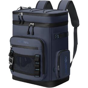 48Cans Large Cooler Backpack, Leakproof Insulated Backpack Cooler for Men & Women, Waterproof, 30L, Dark Blue