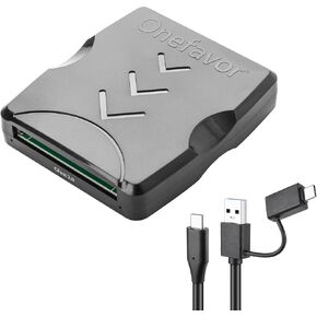 CFast Card Reader, USB 3.0 USB C CFast 2.0 Card Reader, Portable CFast Memory Card Adapter Thunderbolt 3 Port Connection Supported, Compatible for SanDisk, Lexar, Transcend, Sony Card