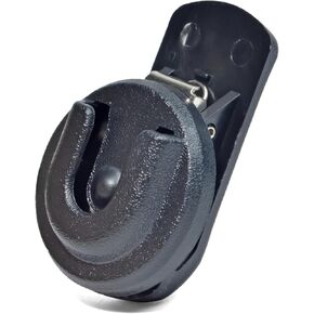 Universal Ham CB Radio Microphone Hanger, Round Knob Mic Holder Mount with Back Clip for Motorola HLN9073B CDM1250 CDM750 GM300 M1225 GM3688 GTX800 Kenwood TK768G TK868G TM471A Two Way Radios